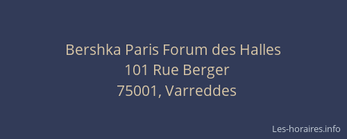 Bershka Paris Forum des Halles