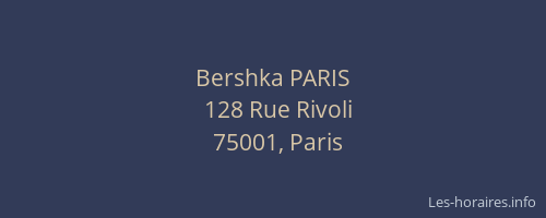 Bershka PARIS