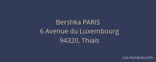 Bershka PARIS