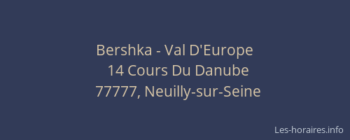 Bershka - Val D'Europe