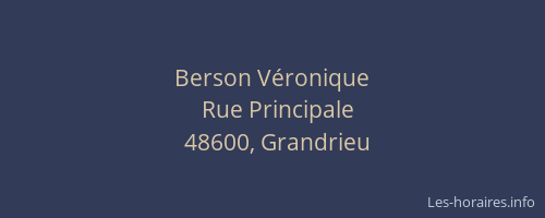 Berson V&eacute;ronique