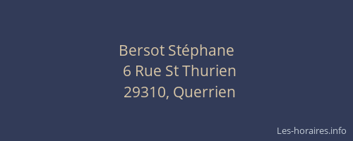 Bersot St&eacute;phane