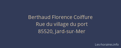 Berthaud Florence Coiffure