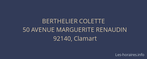 BERTHELIER COLETTE