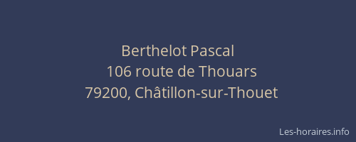 Berthelot Pascal