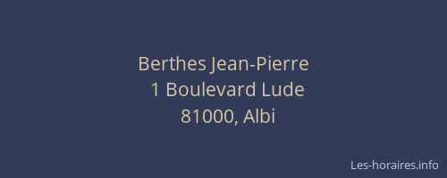 Berthes Jean-Pierre