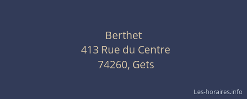 Berthet