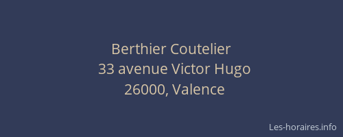 Berthier Coutelier