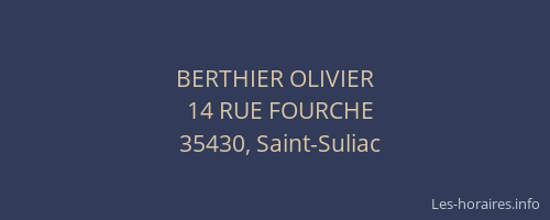 BERTHIER OLIVIER