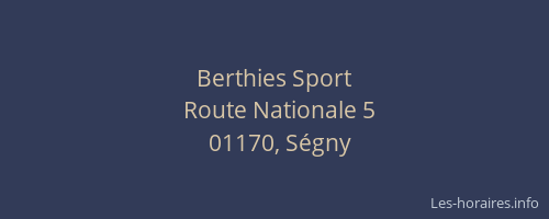 Berthies Sport