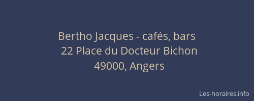 Bertho Jacques - cafés, bars