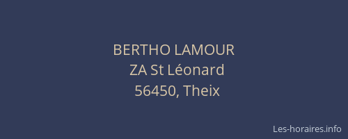 BERTHO LAMOUR