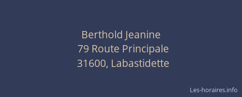 Berthold Jeanine