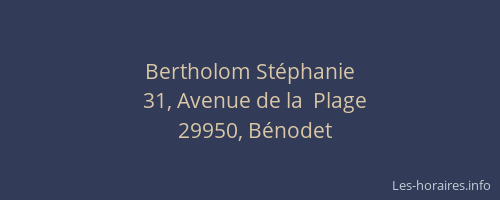 Bertholom St&eacute;phanie