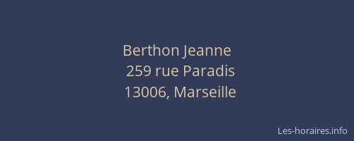 Berthon Jeanne