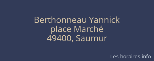 Berthonneau Yannick