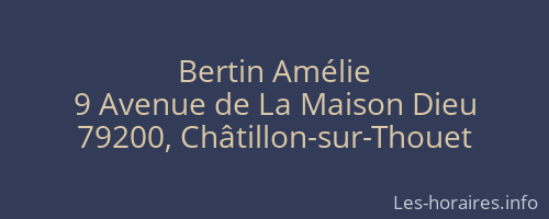 Bertin Am&eacute;lie