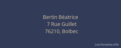 Bertin Béatrice
