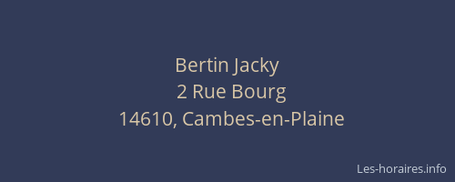 Bertin Jacky
