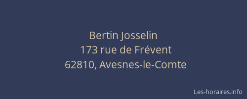 Bertin Josselin