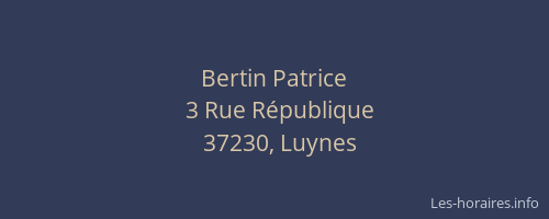 Bertin Patrice
