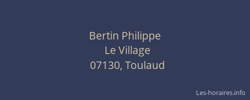 Bertin Philippe