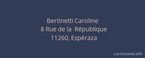 Bertinetti Caroline