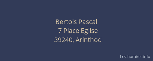 Bertois Pascal