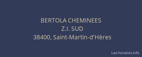BERTOLA CHEMINEES