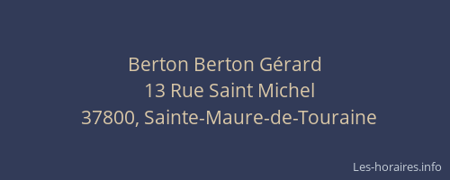 Berton Berton Gérard