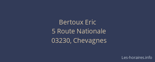 Bertoux Eric