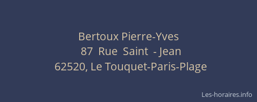 Bertoux Pierre-Yves