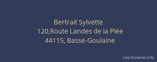 Bertrait Sylvette