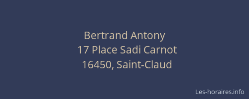 Bertrand Antony