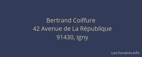 Bertrand Coiffure