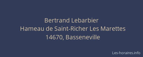 Bertrand Lebarbier