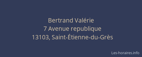 Bertrand Valérie