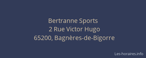 Bertranne Sports