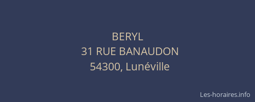 BERYL