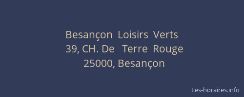 Besançon  Loisirs  Verts