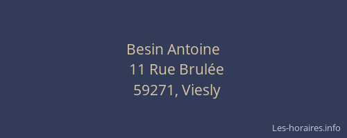 Besin Antoine