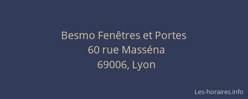 Besmo Fenêtres et Portes