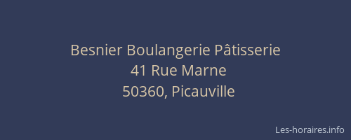 Besnier Boulangerie P&acirc;tisserie