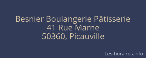 Besnier Boulangerie Pâtisserie