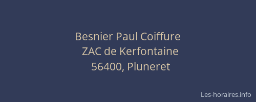 Besnier Paul Coiffure