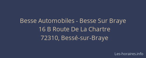 Besse Automobiles - Besse Sur Braye