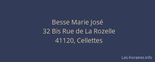 Besse Marie Jos&eacute;