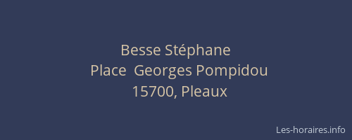 Besse St&eacute;phane