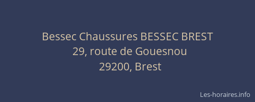 Bessec Chaussures BESSEC BREST