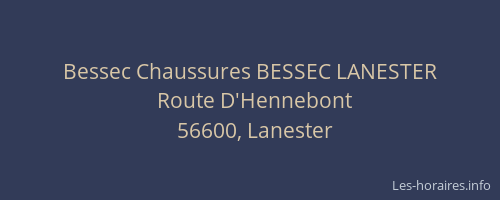 Bessec Chaussures BESSEC LANESTER